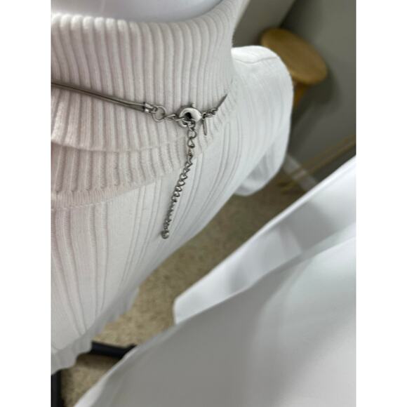 Chico's necklace signed costume jewelry silver tone multi strand simple beaded - Picture 14 of 16